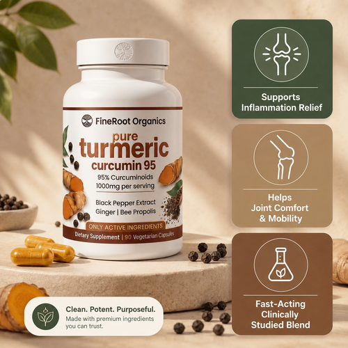 Pure Curcumin Turmeric Capsules (1,000mg)